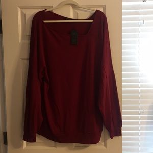 Off the shoulder sweatshirt